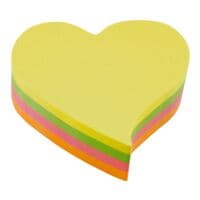 inFO herkleefbare notes hart 7 x 7 cm, 200 bladen (totaal), gesorteerd in kleuren