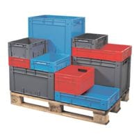 SCHULTE Lagertechnik Euro stapelboxen 30/40/12 cm