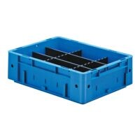 SCHULTE Lagertechnik Verdeelkammen voor Euro stapelboxen van 8 cm hoog