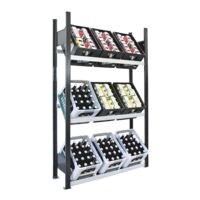 SCHULTE Lagertechnik Open kast voor drankkratten 100 cm breed