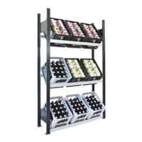 SCHULTE Lagertechnik Open kast voor drankkratten 130 cm breed