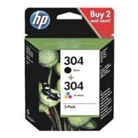 HP dubbelpak inktpatronen HP 304, zwart / 3-kleurig - 3JB05AE