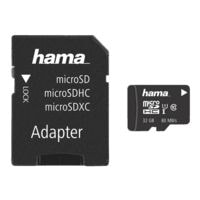 Hama microSDHC-geheugenkaart met adapter  Class 10 UHS-I 32 GB