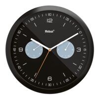 Mebus Kwarts wandklok met hygro- en thermometer 16000  26,5 cm