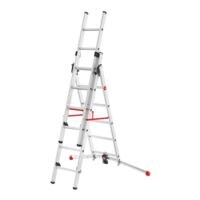 Hailo Aluminium combiladder S100 ProfiLOT 3-delig 17 sporten
