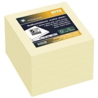6x OTTO Office Premium blok herkleefbare notes  extra sterk 7,5/7,5 cm, 600 bladen (totaal), geel