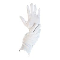 12 paar Franz Mensch Beschermende handschoenen katoen, Maat L wit