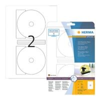 Herma Pak met 50 permanent plakkende cd-etiketten (kleine opening)