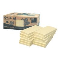 inFO blokken herkleefbare notes Recycling Notes 12,5 x 7,5 cm, 1200 bladen (totaal), geel