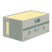 Post-it Notes (Recycle) blok herkleefbare notes  Gerecycleerd 7,6 x 12,7 cm, 600 bladen (totaal), geel