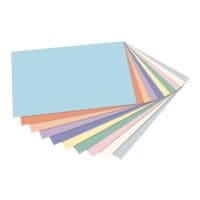 folia Gekleurd papier 130 g/m 10 kleuren pastel (100 bladen)