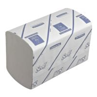 Papieren handdoekjes Scott XTRA 1-laag, wit, 20 cm x 31,5 cm van celstof, gerecycleerd papier met I-vouw - 3600 bladen (totaal)