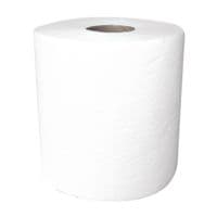 6x rol papieren handdoekjes WIPEX Rol papieren handdoekjes afrollen van binnenuit 2-laags, hoogwit, 22,4 cm x 20,3 cm van celstof - 4050 bladen (totaal)