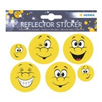 Herma Pak met 5 reflectorstickers Happy Face