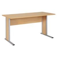 Mbelpartner Bureau Smileline V 140 cm, L-onderstel