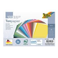 folia Gekleurd papier 130 g/m 25 kleuren A5 100 bladen