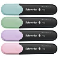 4x Schneider Markeerstift Job Pastell, schuine punt