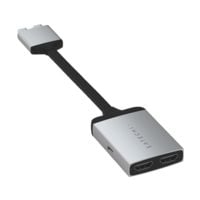 Satechi USB-C Dual HDMI 60Hz Adapter zilverkleur