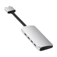 Satechi USB-C Dual Multimedia Adapter zilverkleur