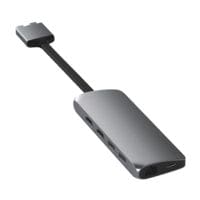 Satechi USB-C Dual Multimedia Adapter space grijs