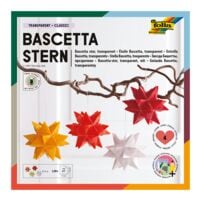 folia Pak met 5x Bascetta sterren set meer kleuren