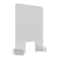 Magnetoplan Nies- en spuugbescherming frameloos balieblad van acrylglas 70 x 24,6 x 85 cm