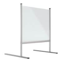 Magnetoplan Nies- en spuugbescherming frameloos balieblad van acrylglas 82,9 x 62 x 92,7 cm