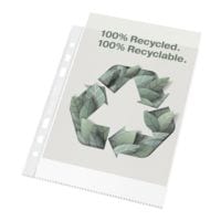 Esselte folderhoesje 100% gerecycleerd A5 generfd, bovenaan open - 100 stuk(s)