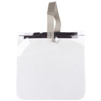 Nies- en spatbescherming gezichtsbeschermingsvizier met klittenband 25 x 25 cm