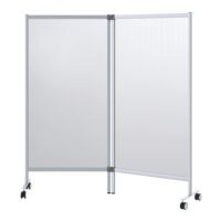 Paperflow Mobiele dubbele scheidings-beschermingswand 171,5 x 180 cm