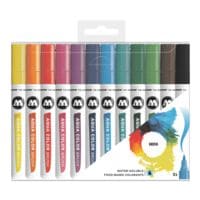 MOLOTOW Pak met 12 markers Aqua Color Brush Basic-Set 1
