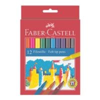 Faber-Castell Pak met 12 viltstiften gesorteerde kleuren