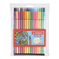 STABILO Pak met 30 viltstiften Pen 68 incl. 6 fluorescerende kleuren