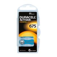 Duracell Pak met 6 batterijen voor gehoorapparaten DA675 / PR44