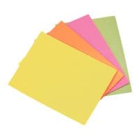inFO blokken herkleefbare notes communicatiekaarten 20 x 15 cm, 200 bladen (totaal), gesorteerd in kleuren
