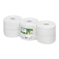 Satino comfort gerecycleerd toiletpapier 6x 1520 vel voor professionele verdeler (JT2)  2-laags, extra wit - 1 pak  6 grote rollen