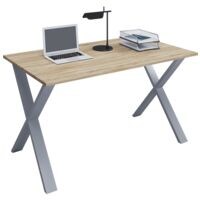 Vcm Bureau »Lona« 140 cm, X-onderstel zilver
