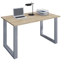 Vcm Bureau Lona 140 cm, beugel-poot zilver