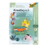 folia Gekleurd papier en fotokarton-set Creatief pak 23 x 33 cm - 25 kleuren (50 bladen)