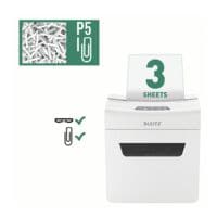 papiervernietiger LEITZ IQ 3M Protect Premium, Veiligheidsklasse 5, micro, tot 3 bladen