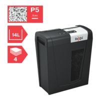 papiervernietiger Rexel Secure MC4 Whisper-Shred, Veiligheidsklasse 5, micro (2 x 15 mm), tot 4 bladen