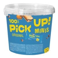 LEIBNIZ PiCK UP! minis Choco koekjesrepen 100 minirepen in een plastic emmer