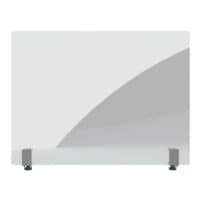 Magnetoplan Nies- en spuugbescherming frameloos hyginewand acrylglas met klemhouders 102 x 7 x 62 cm