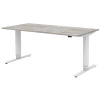 rhr In hoogte verstelbaar bureau (mechanisch) Direct Office 2 160 cm, T-poot wit