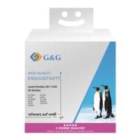 G&G Papieren etiketten vervangt Brother DK-11209 29 x 62 mm - 800 stuks