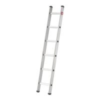 Hailo Aluminium enkele ladder S60 Profistep Uno 6 sporten