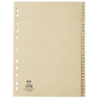 OTTO Office tabbladen Nature, A4, 1-31 31-delig, chamois, gerecycleerd vezelpapier