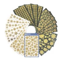 ZDesign Kerst stickerset Sterren - goud