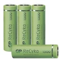GP Batteries Pak met 4 oplaadbare batterijen ReCyko+ Mignon / AA / 1300 mAh