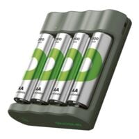 GP Batteries USB-laadapparaat GP B421 incl. 4 oplaadbare batterijen Mignon AA 2100 mAh